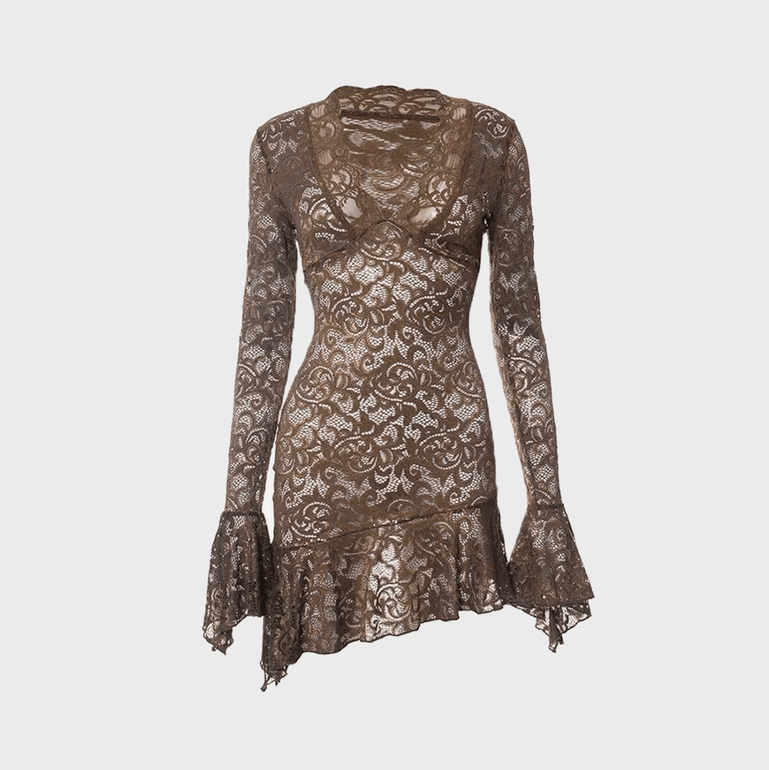 Solo Harmony Lace Mini Dress - View 9