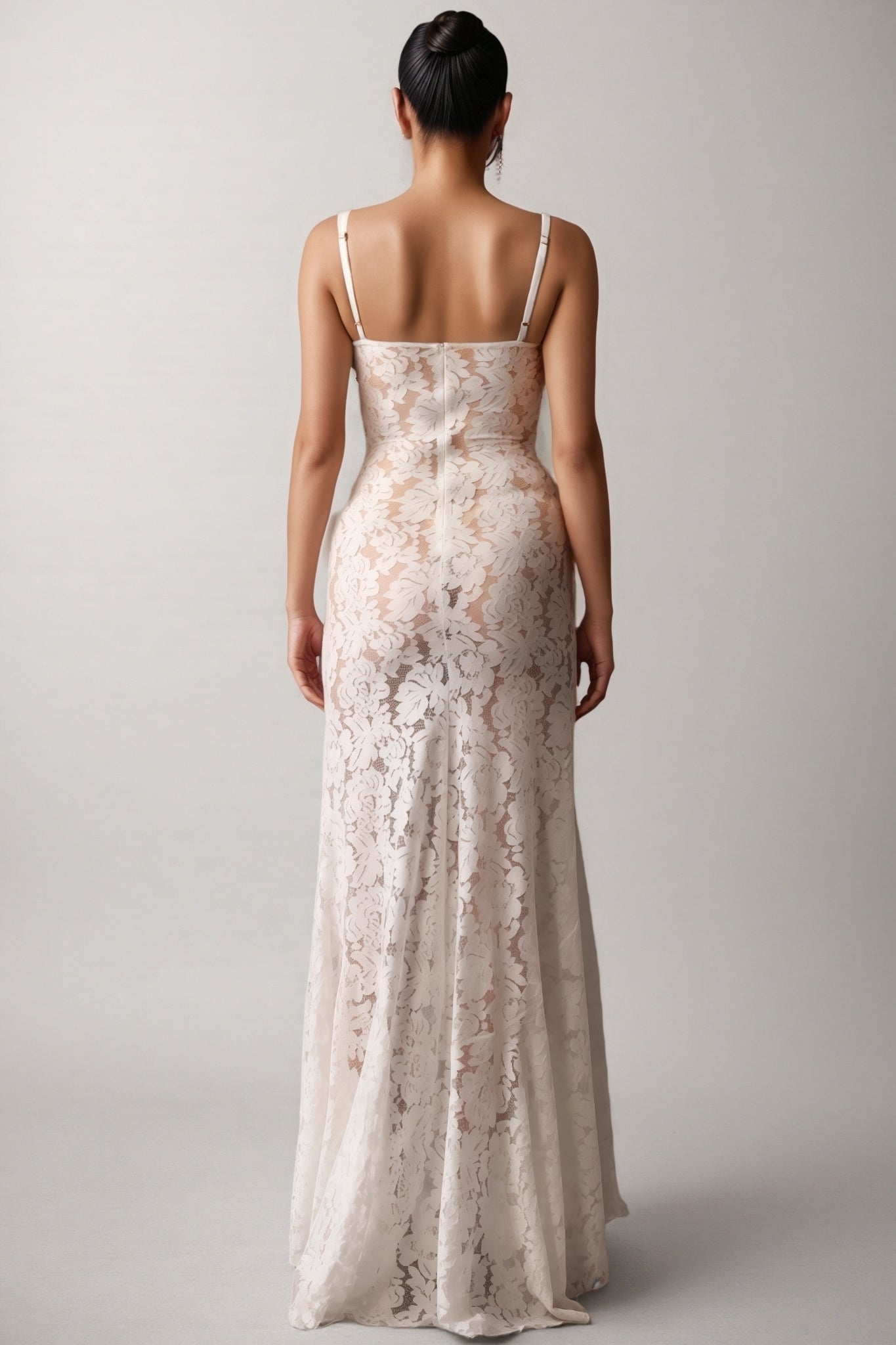Carolh Sleeveless Lace Maxi Dress - View 5