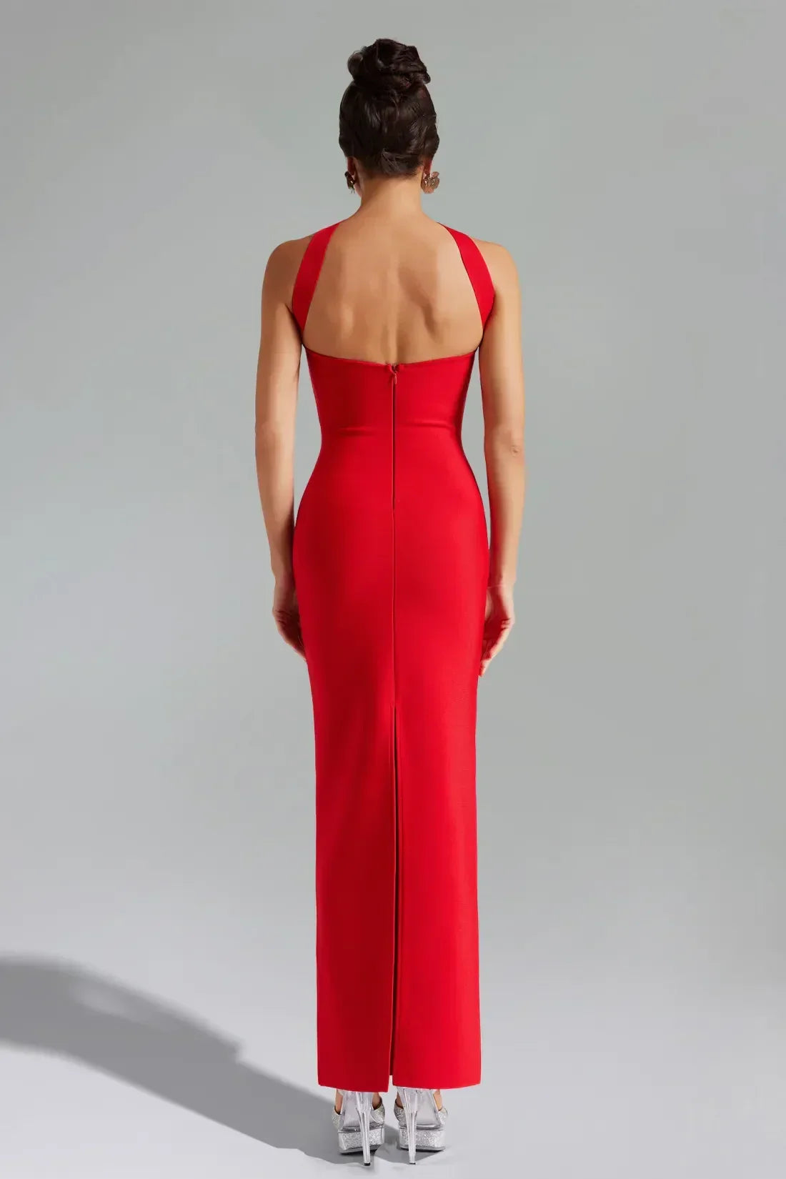 Allure Halter Backless Maxi Dress