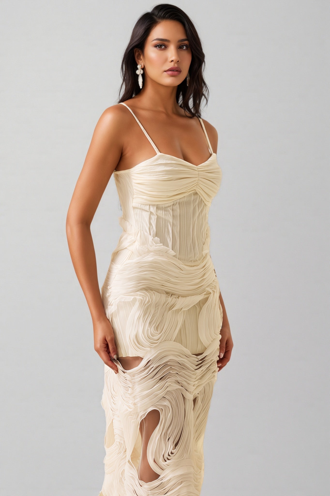 Nilo Lace Sleeveless Midi Dress - View 6