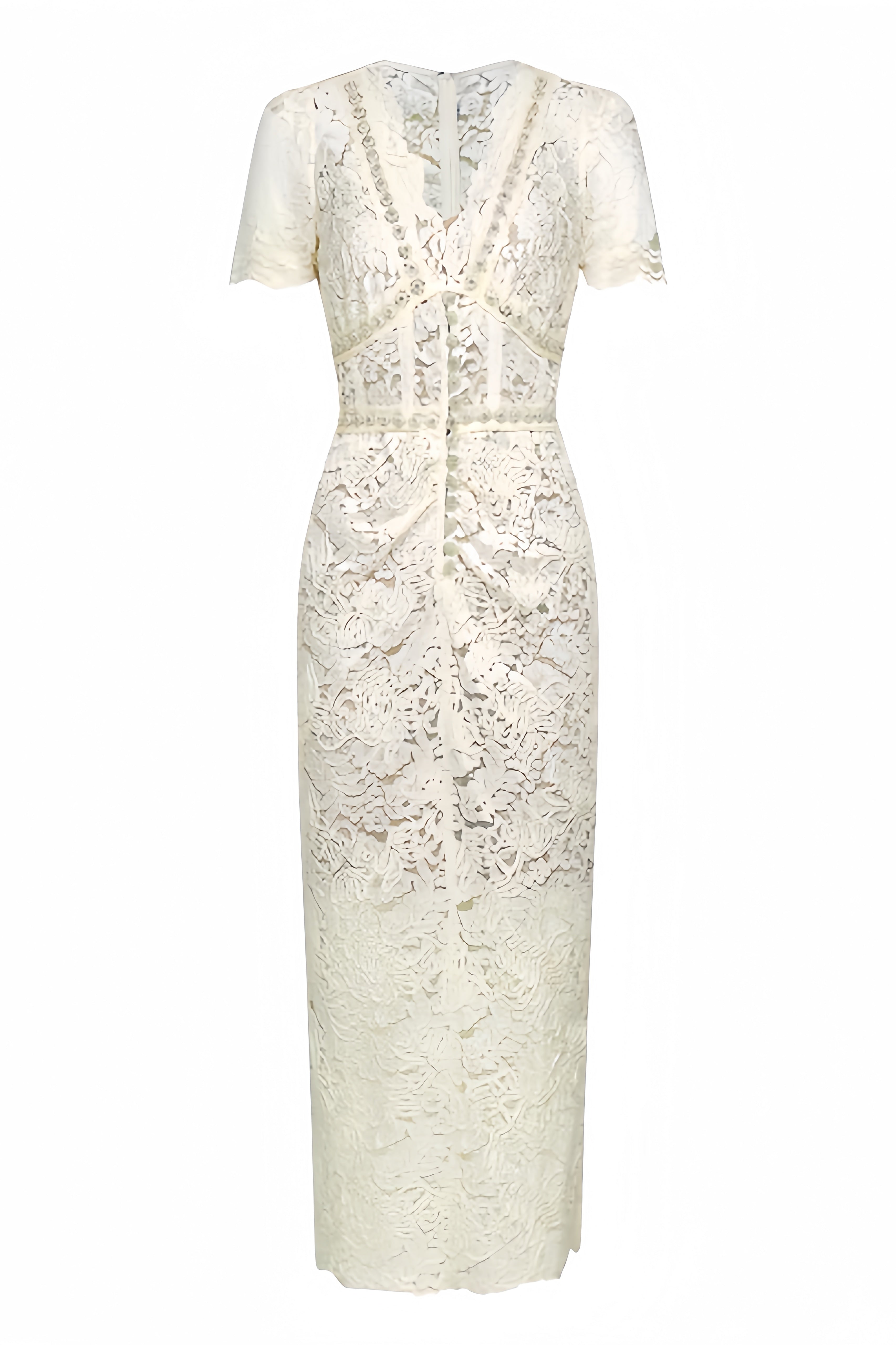 Fina Lace Slim Fit Midi Dress - View 6