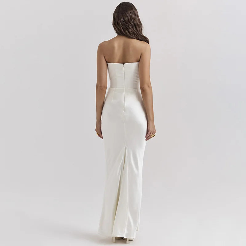 Backless Corset Maxi Dress