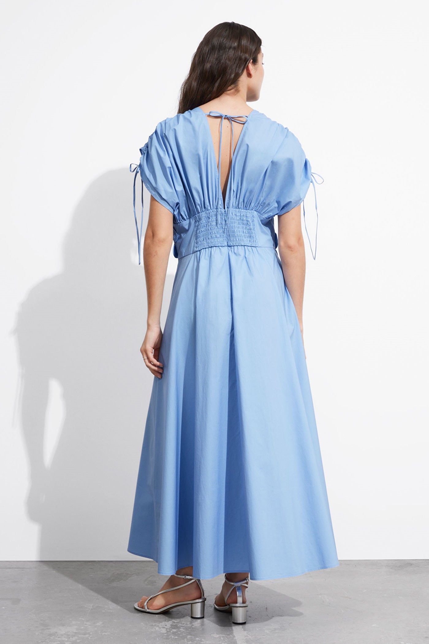 Maggie Floral Applique V-neck Maxi Dress - View 3