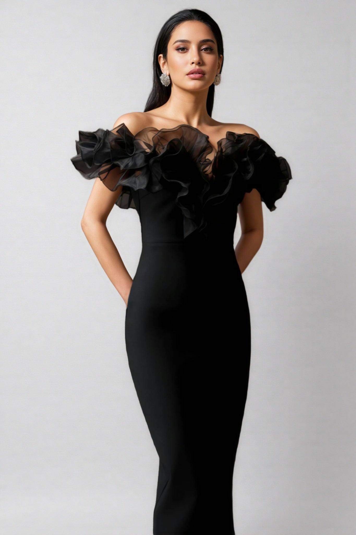Selahx One shoulder Bandage Midi Dress - View 4