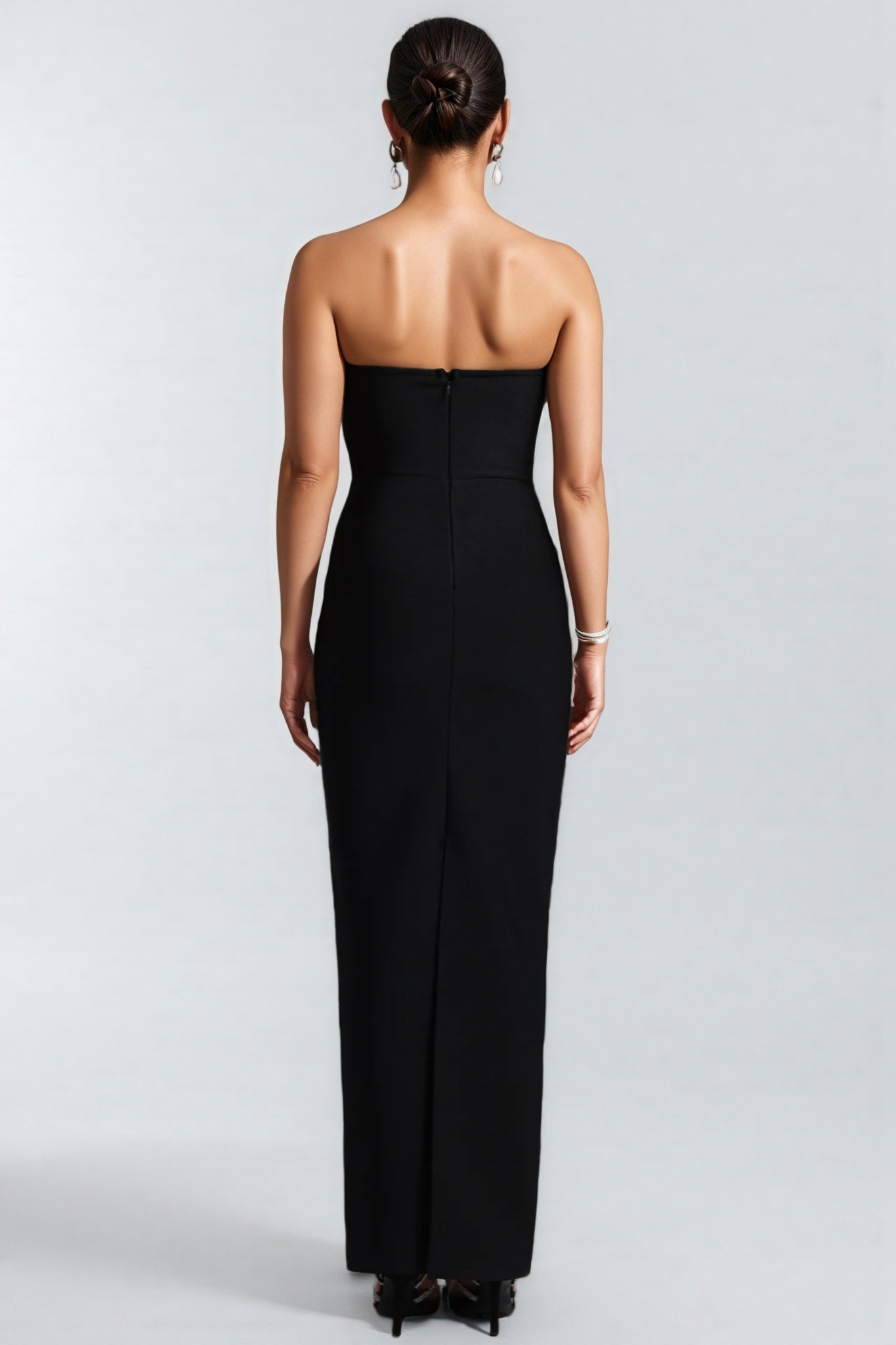 Lala Bandage Strapless Bow Maxi Dress - View 5