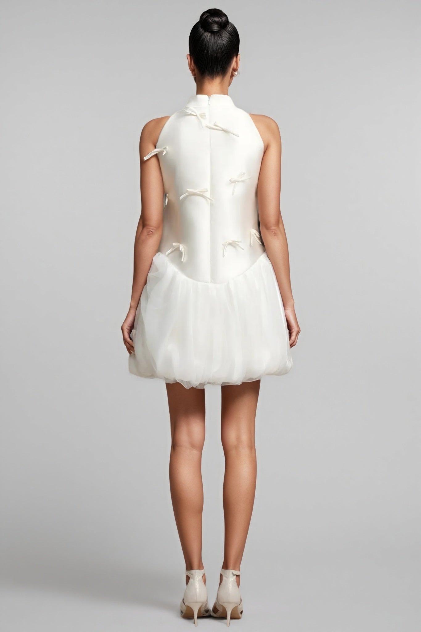 Sequoya Strapless Satin Sleeveless Mini Dress - View 5