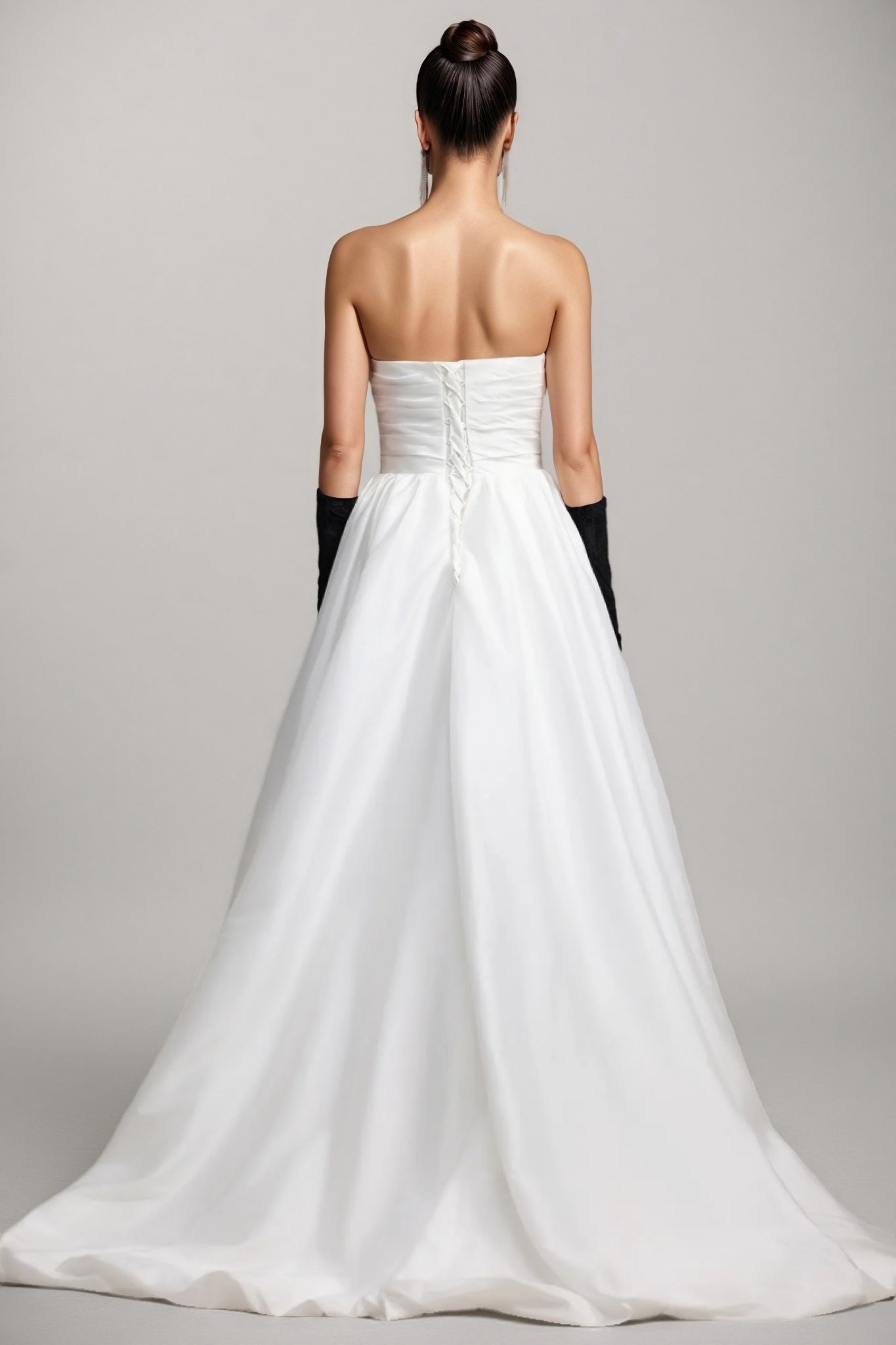 Lexi White Strapless Wedding Maxi Dress - View 5