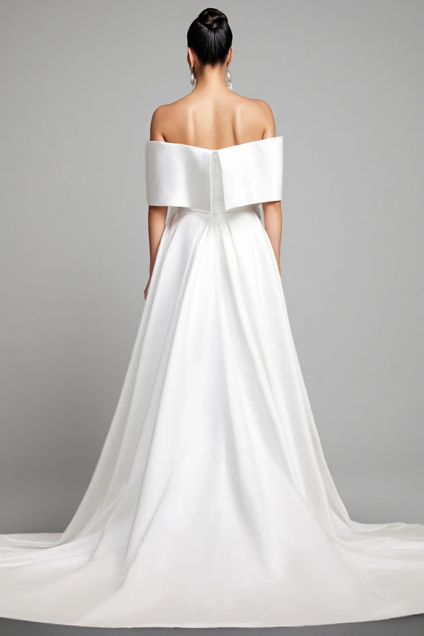Euen Off Shoulder Fish Tail Wedding Maxi Dress - View 5