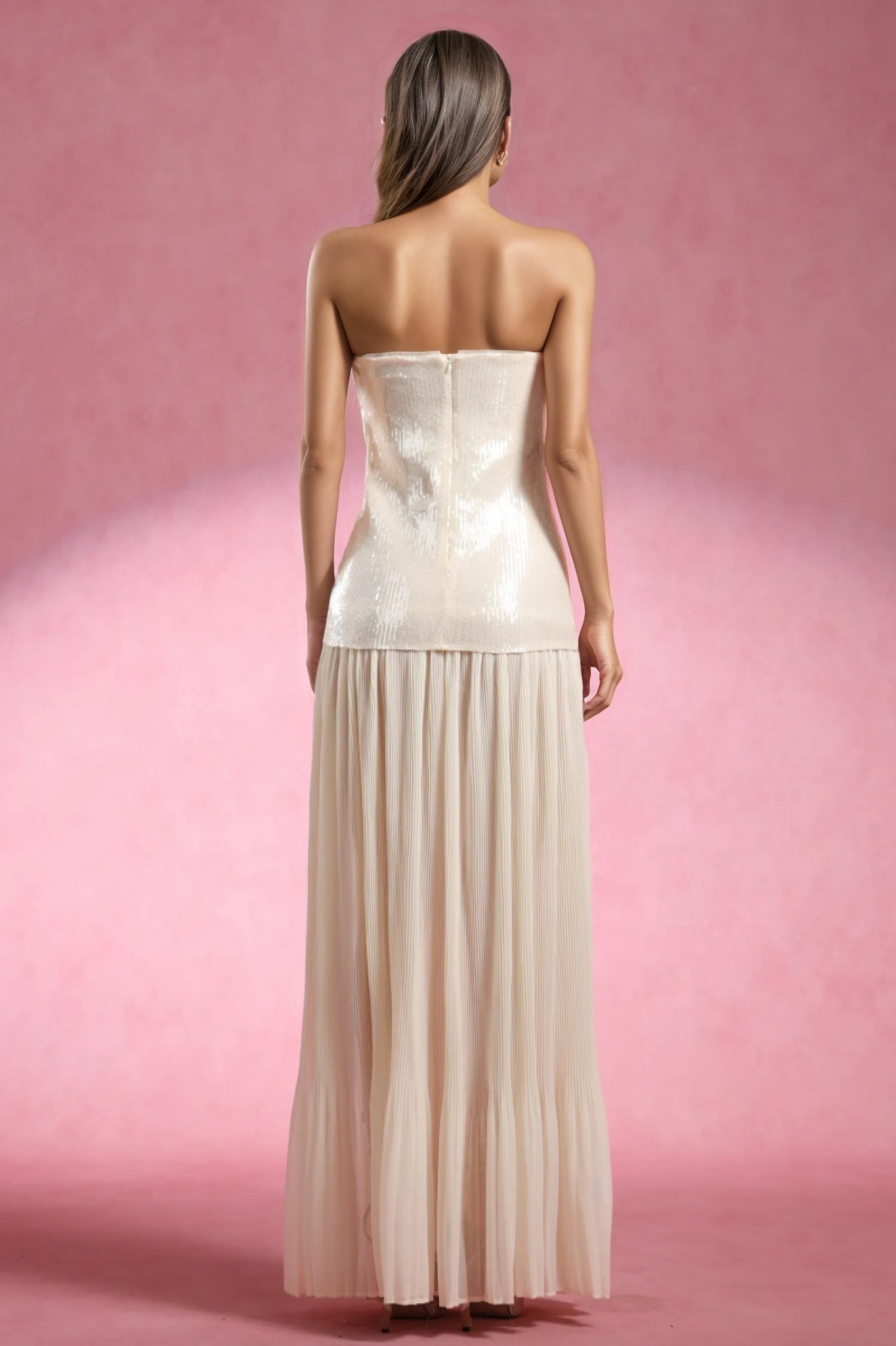 Eyola Sleeveless Sequin Maxi Dress - View 3