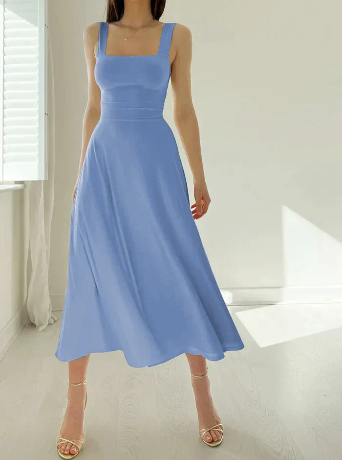 Johana Aesthetic Modern Midi Dress Elevated Occasion Wear