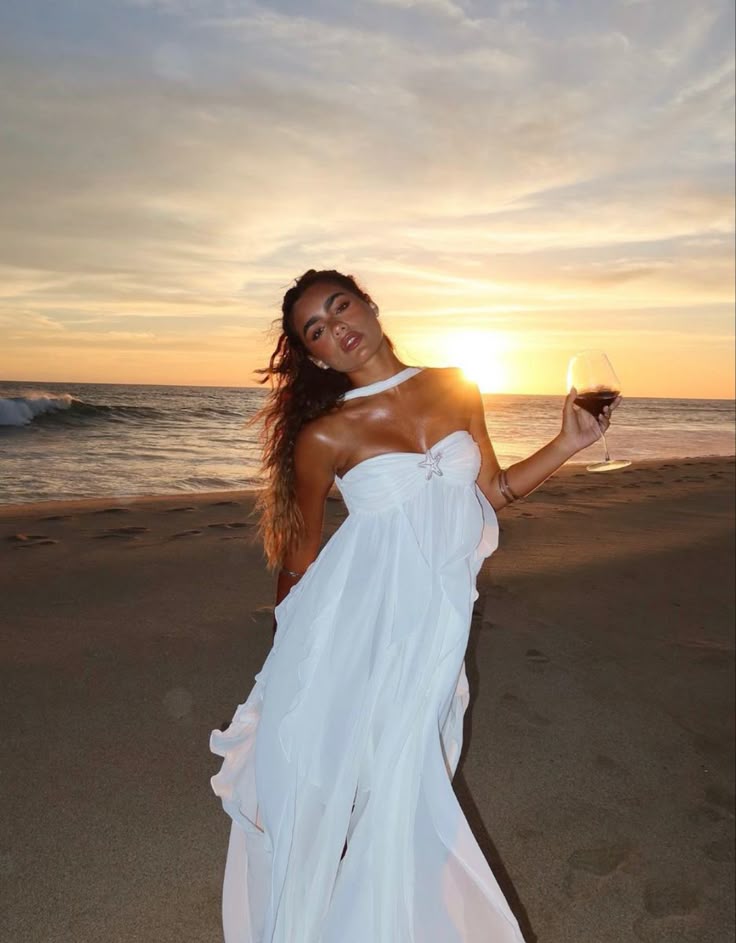 Collins | Ruffle Strapless Maxi Dress White