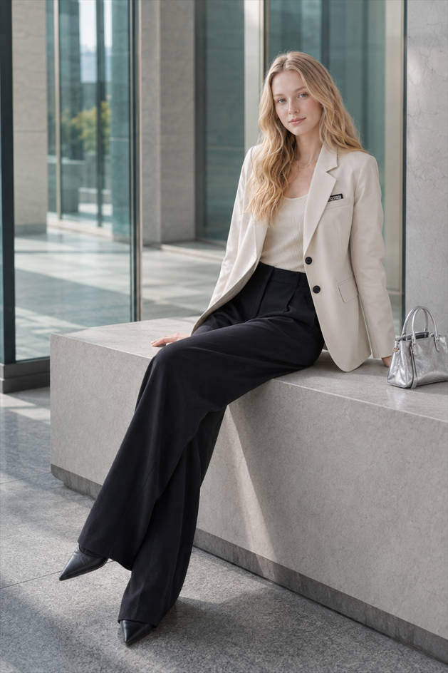 Elegant Long Sleeve Blazer