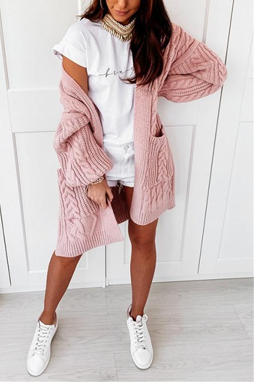 Twist Pockets Cardigan