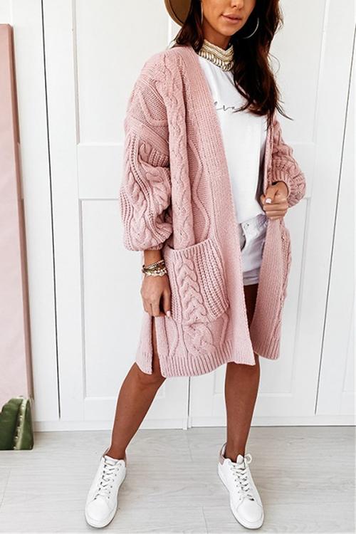 Twist Pockets Cardigan
