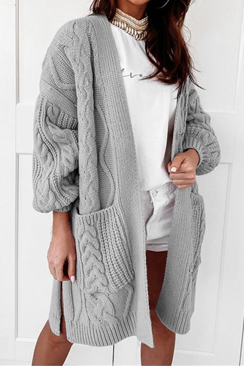 Twist Pockets Cardigan