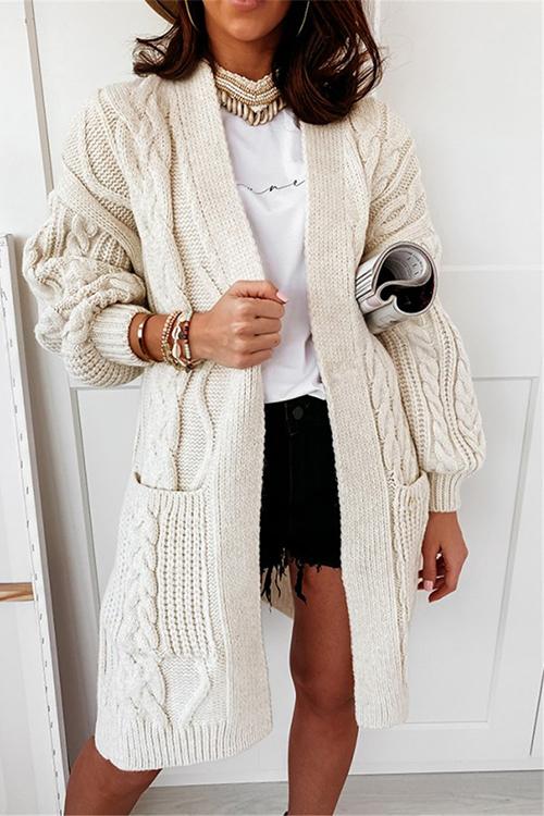 Twist Pockets Cardigan