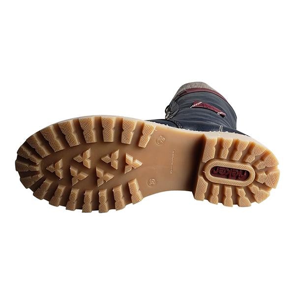 Women Winter Lace Up Knitted High Boots