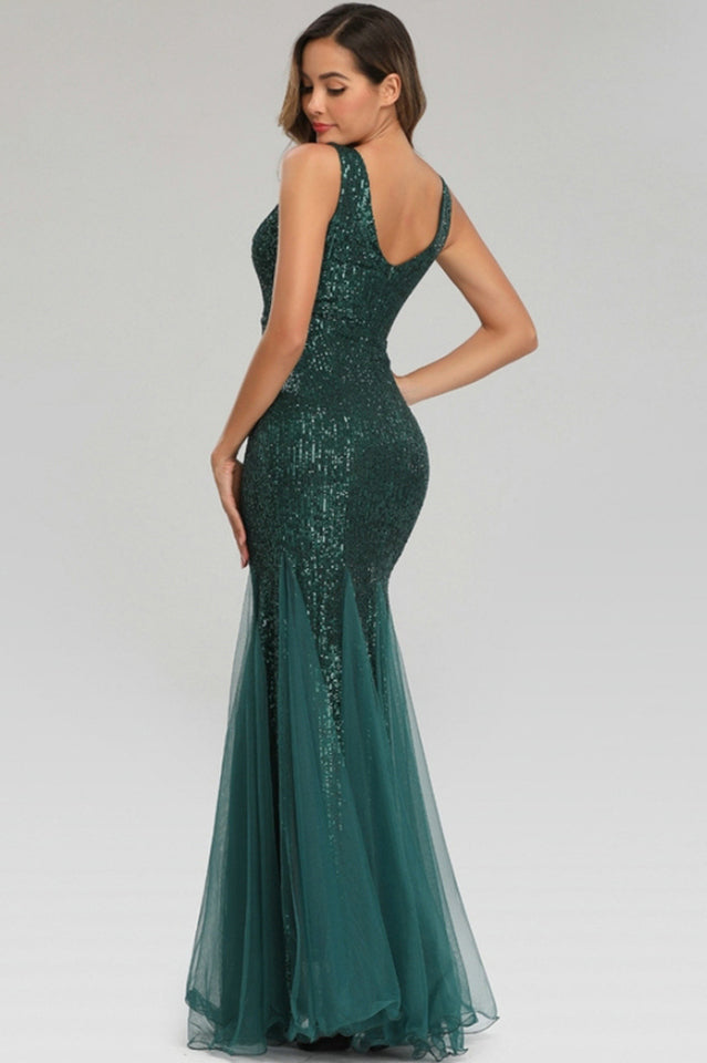 Adeline Sparkly Sequin Fishtail Gown
