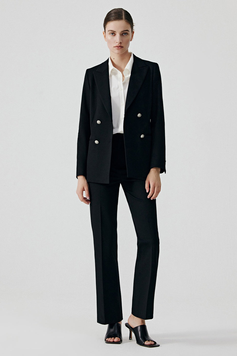 Elegant Black Office Career Chic Blazer