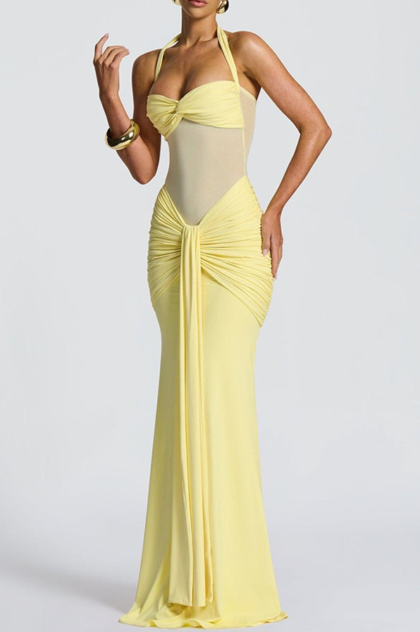 Sheer Mesh Maxi Dress