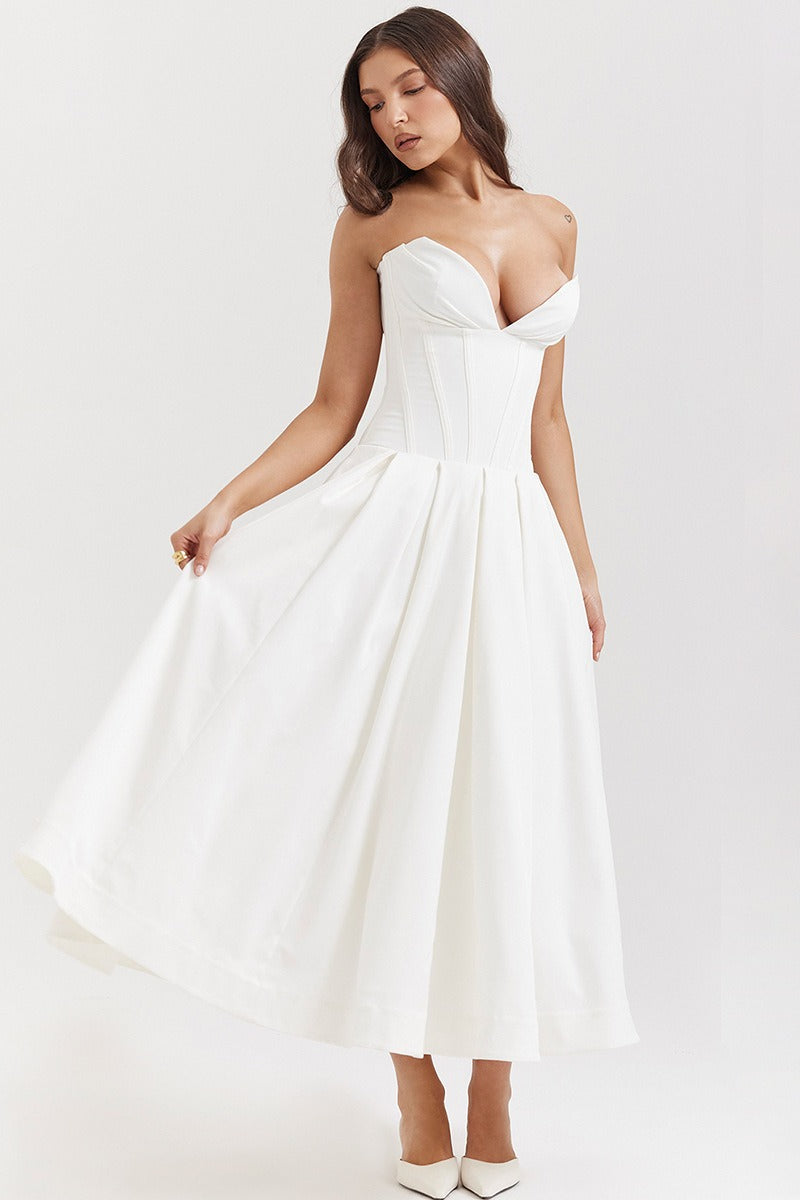 Strapless Corset A-Line Party Dress