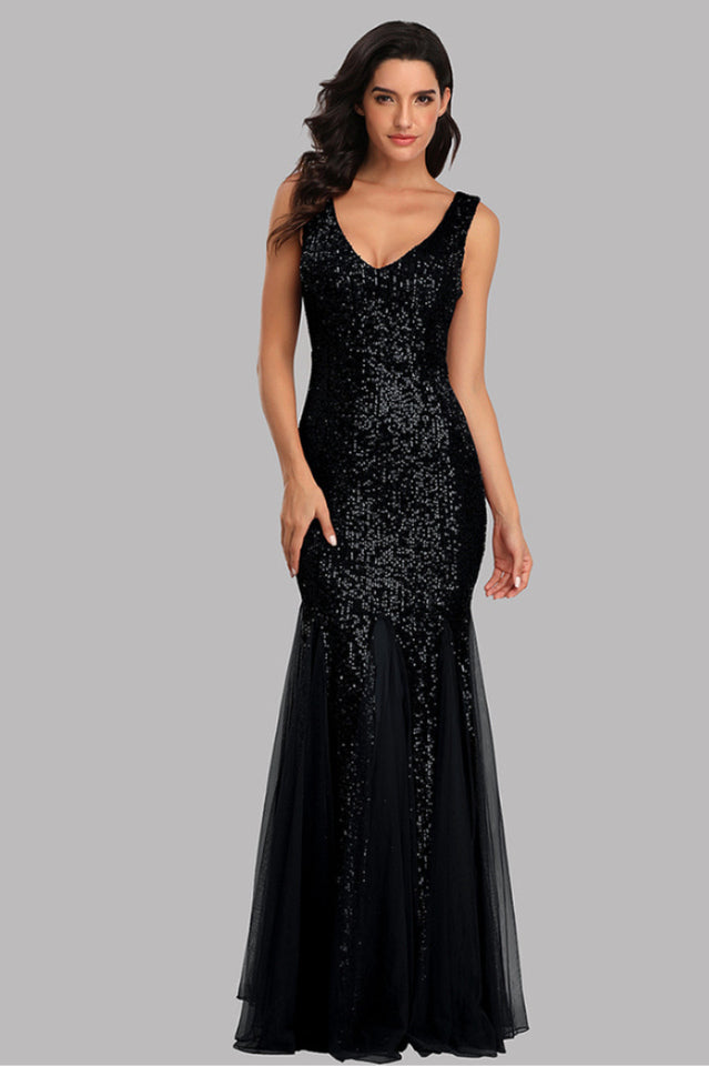 Adeline Sparkly Sequin Fishtail Gown