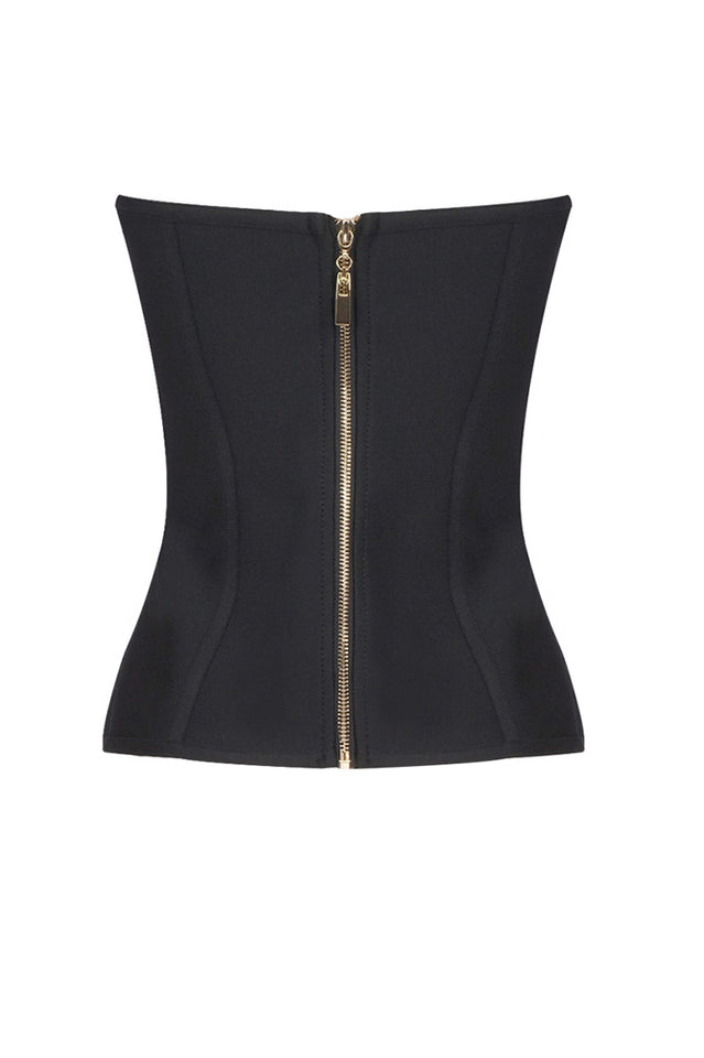 Paityn Black Bandage Bustier Set