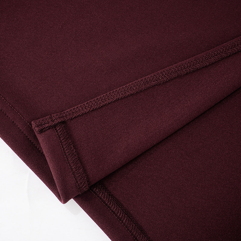 Hudson Maxi Dress With Stole And Gloves - Maroon