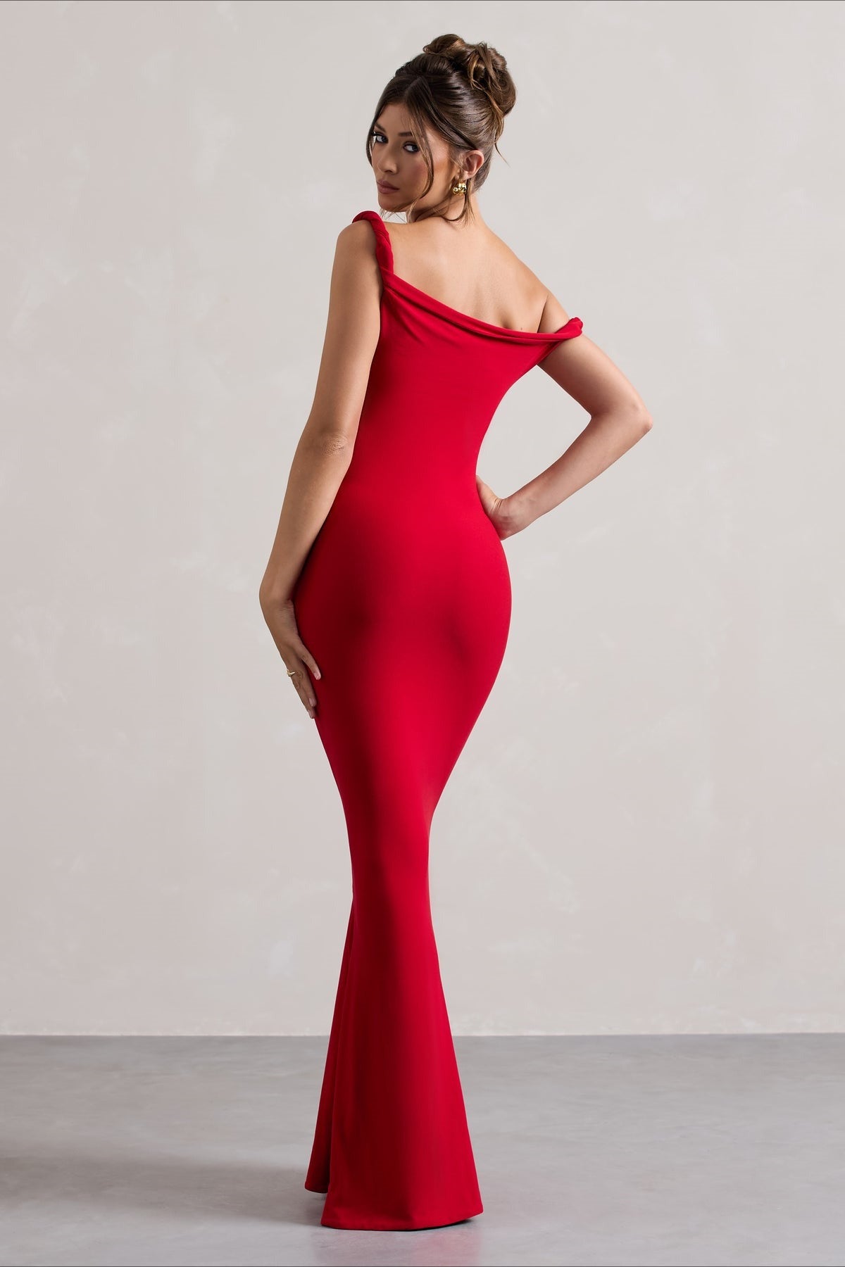One Shoulder Bodycon Mermaid Maxi Dress