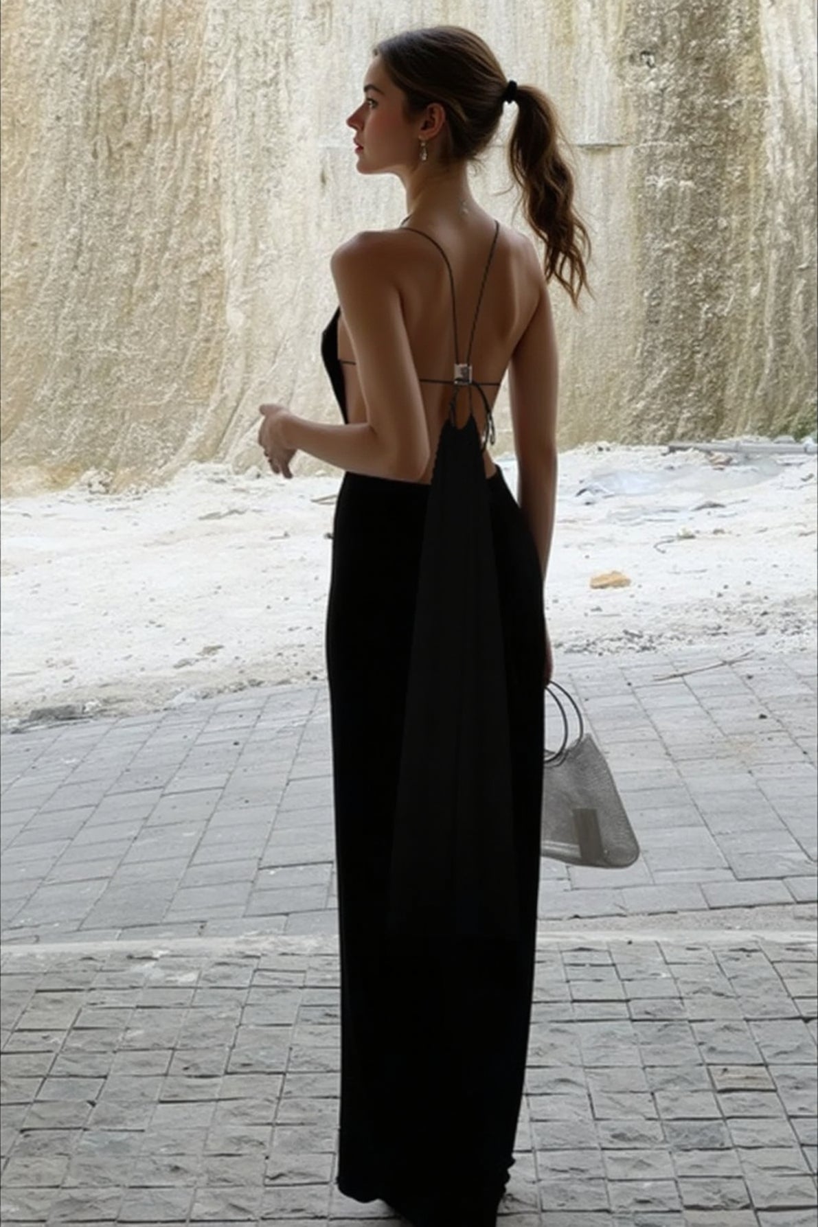 Sexy Backless Curve Fit Slip Dress