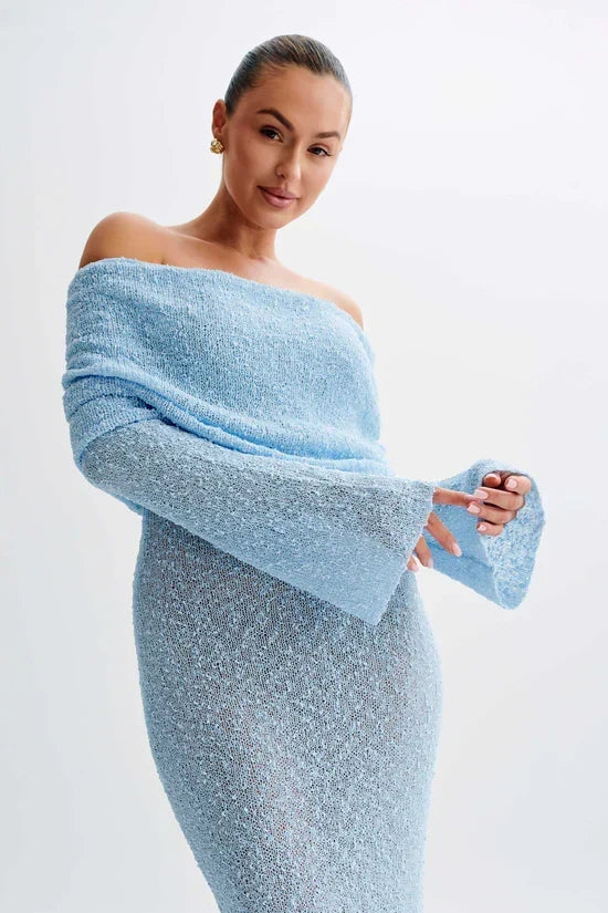 ALLURE BOUCLE MAXI DRESS