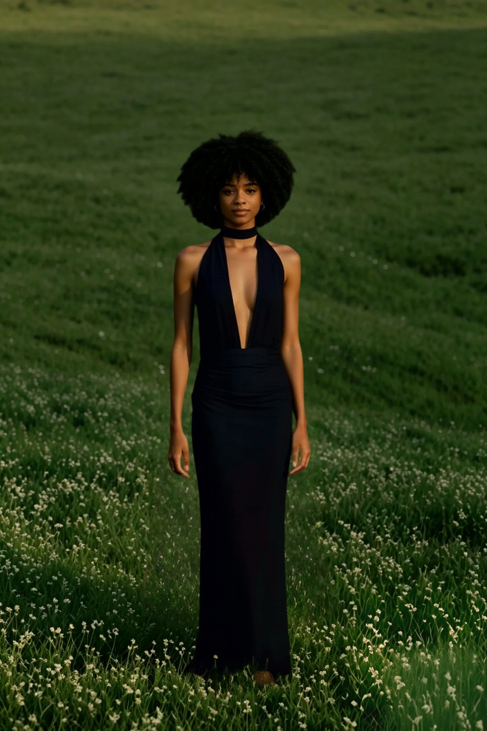 Backless Halter-Neck Dress