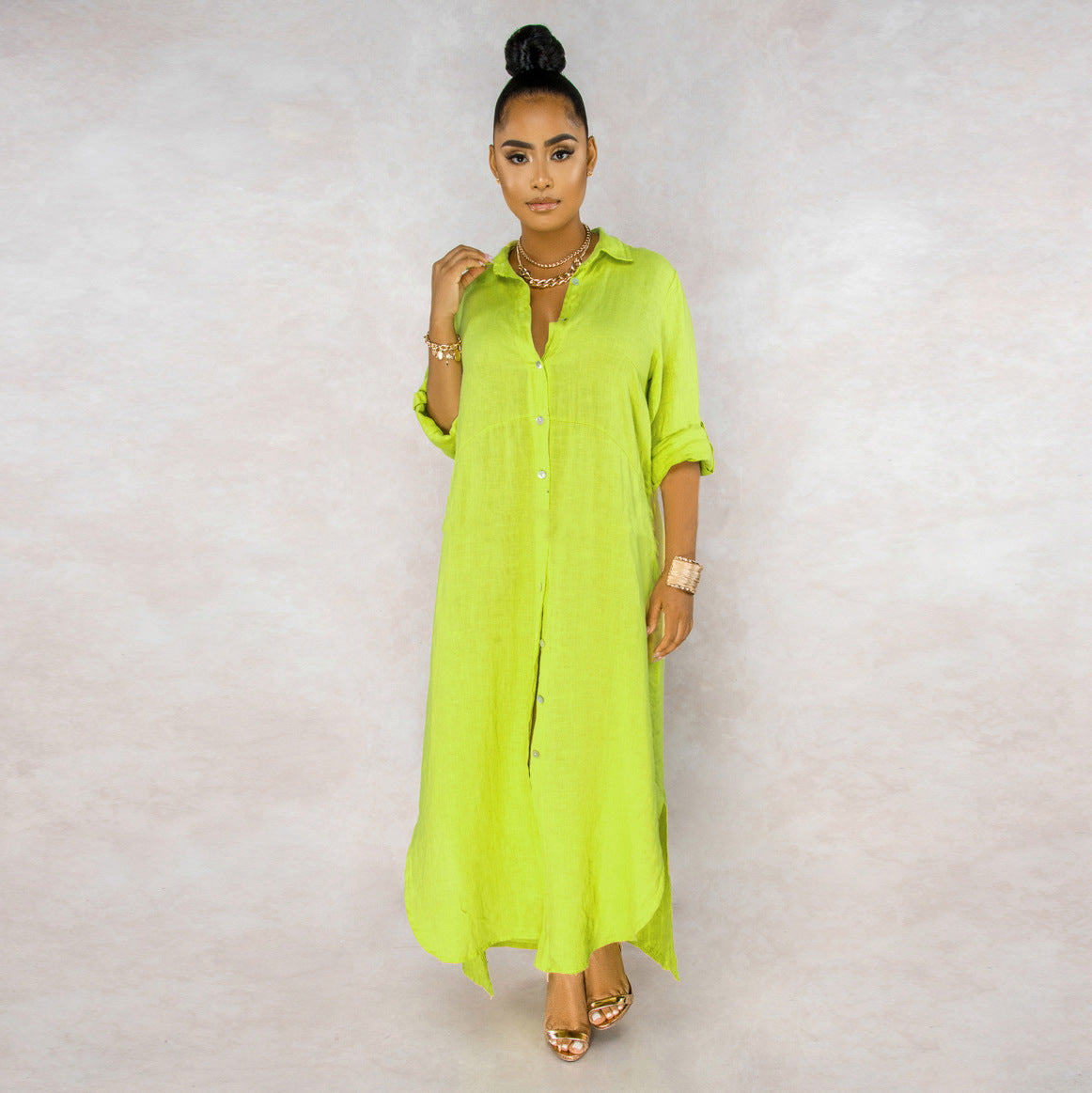 Silvia Exclusive Overshirt Dress Set Designer Edit