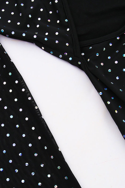 Sequin Edition CutOut Tie Back Bodycon Maxi Dress