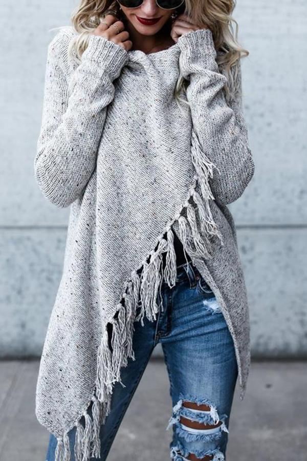 Tassel Long Cardigan