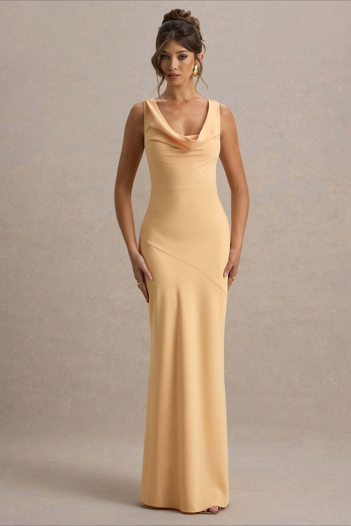 Satin Mermaid Low-Back Party Dress 24