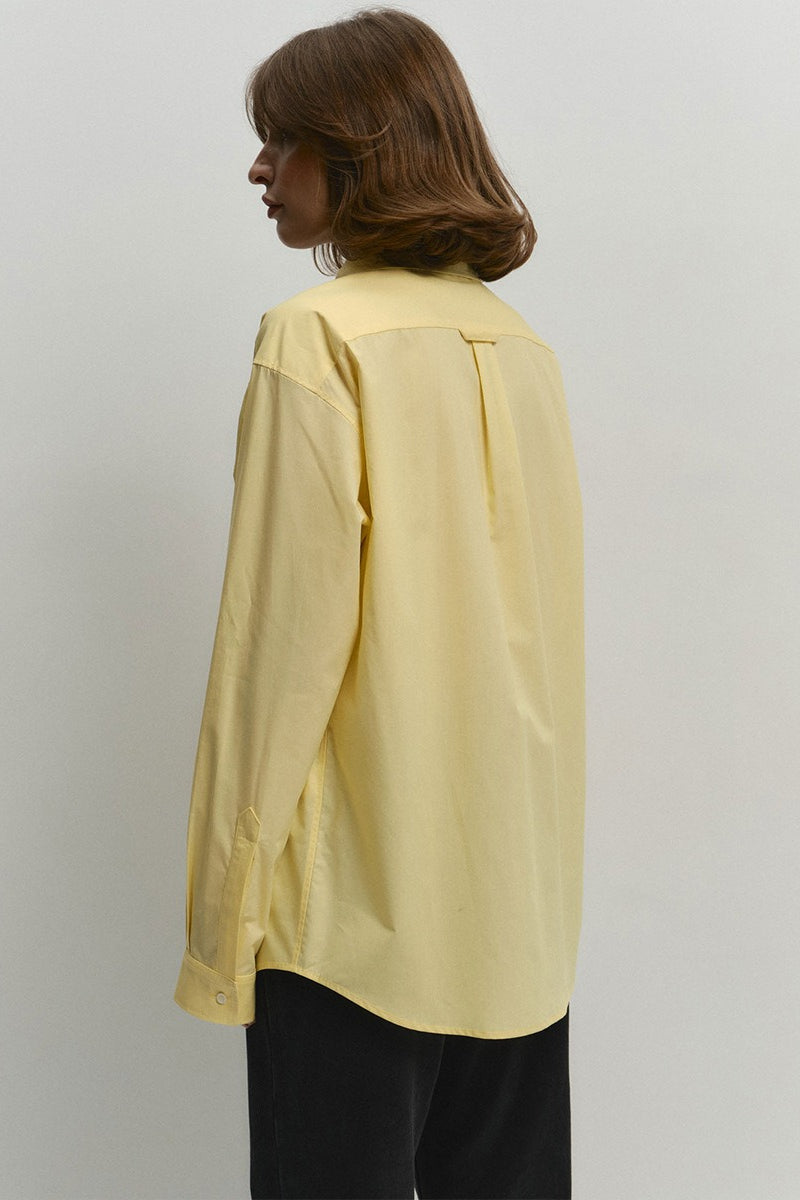 Comfort Fit Yellow Cotton Blouse