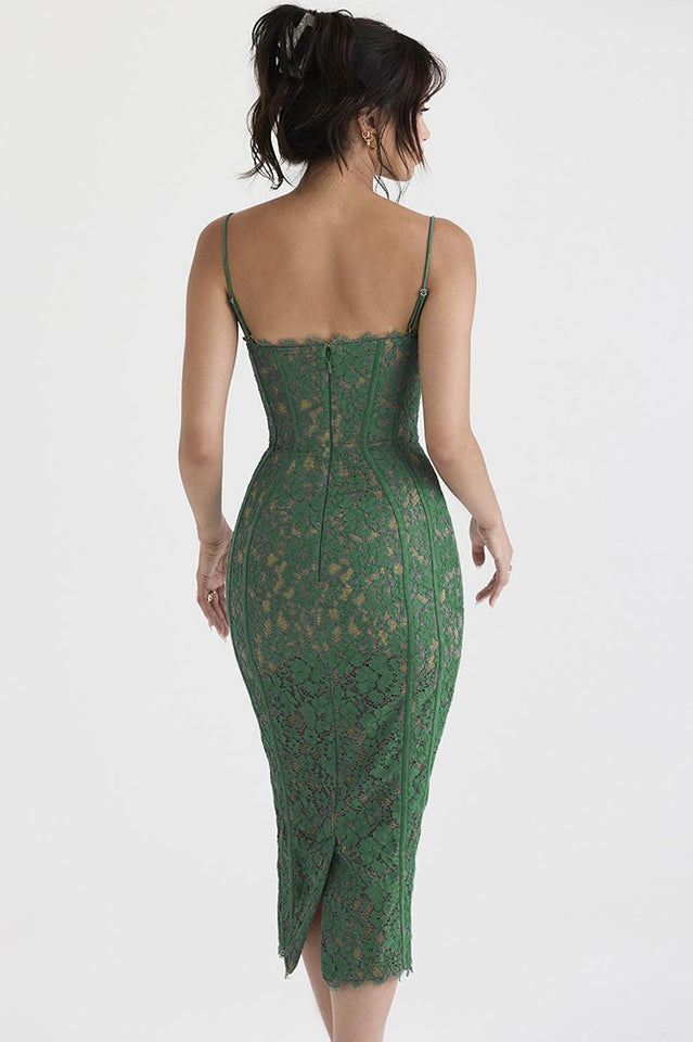 Forest Joelle Lace Midi Dress