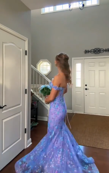 Off The Shoulder Lace Prom Dress Sexy Mermaid Graduation Dress Evening Dress