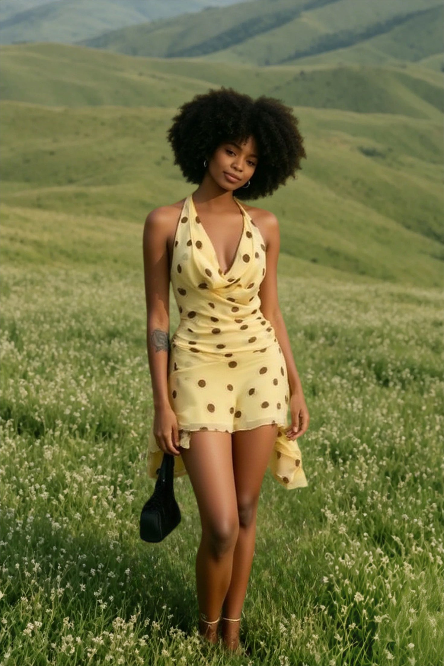 Backless Halter-Neck Mini Dress