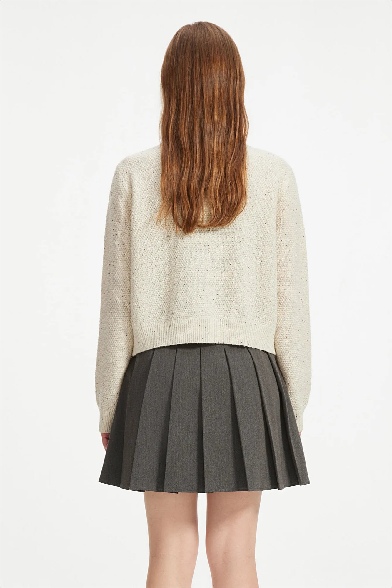 Casual Round Neck Knit Cardigan