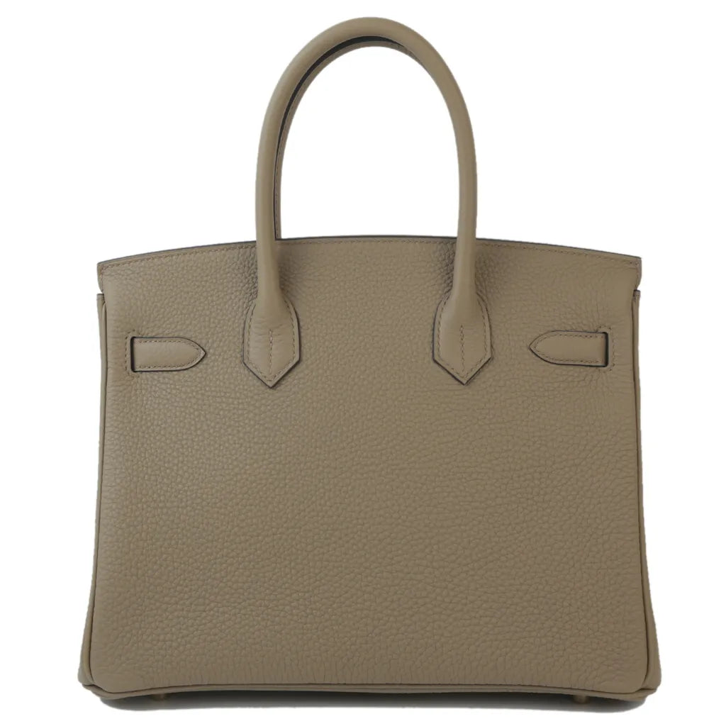 Top Handle Buckle Lock Structured Satchel Bag