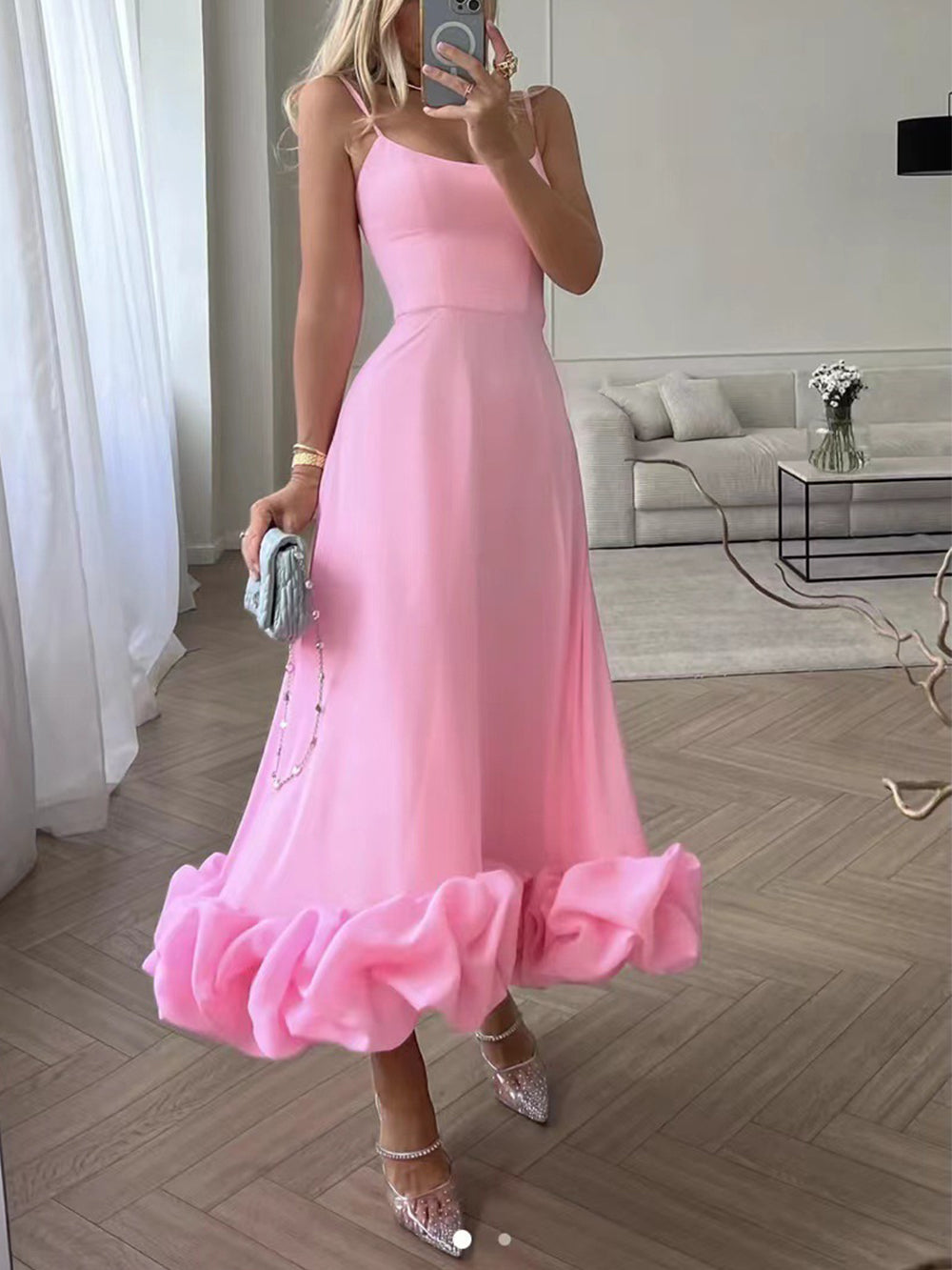 Nieves Ruched Cocktail Dress for Women Wedding Guest Look