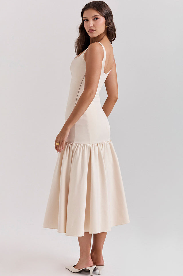 Dropped Amore Waist Midi Dress
