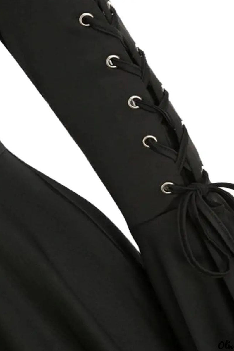 Halloween Party Cosplay Women Costume Medieval Cloak Hooded Gothic Vintage Dress