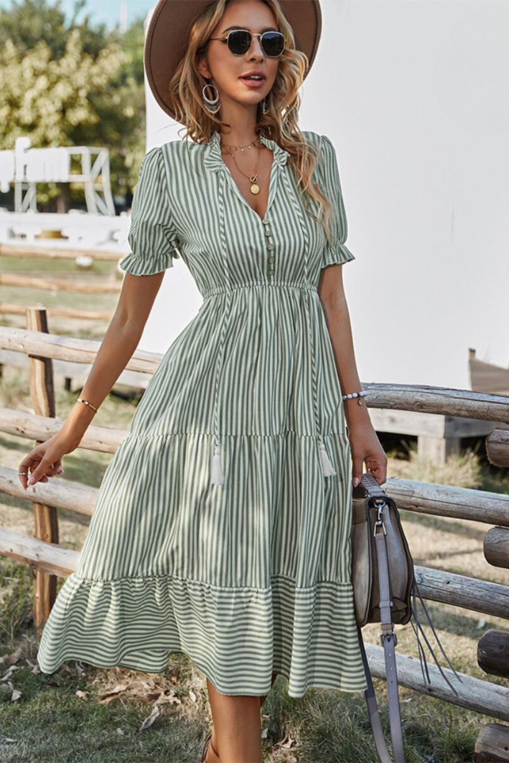 Lisa Chic Stylish Summer Dress Elevated Occasion Wear