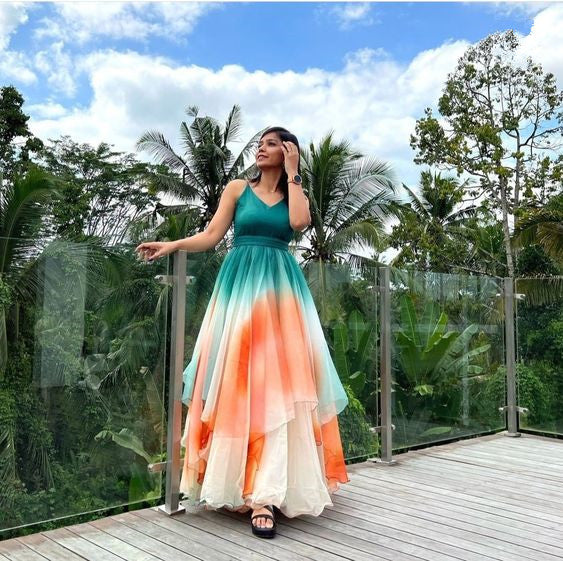 Newest Prom Dressspaghetti Straps Prom Dresschiffon Prom Dress