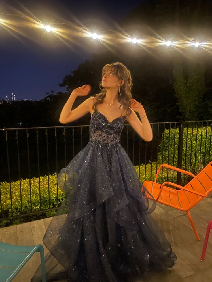 Shinny Tulle A-Line Long Prom Dress Evening Party Dresses  fg7647