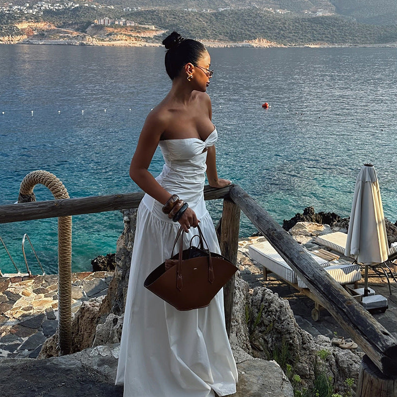 Cruz Maxi Dress-White