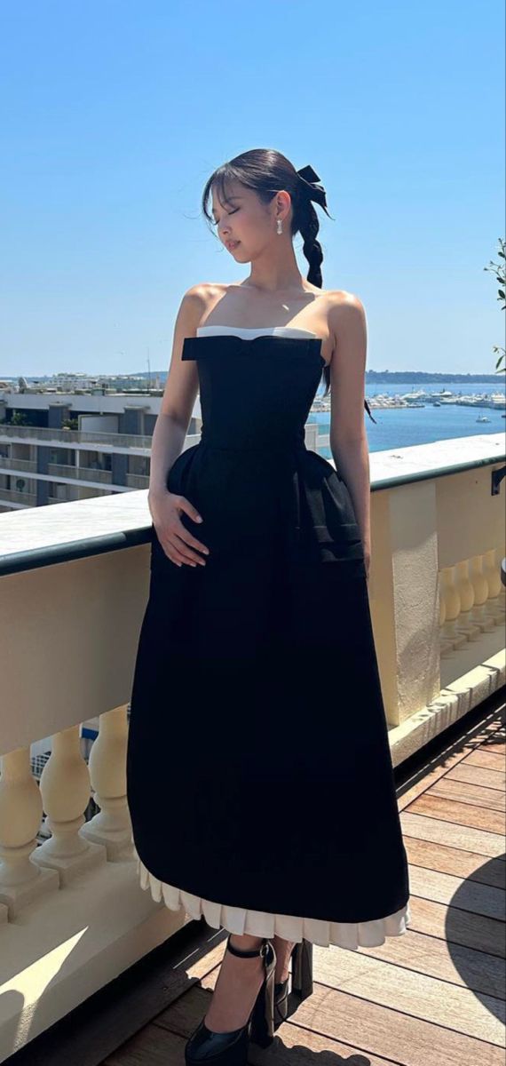 A Line Black Prom Party Dress Long Formal Evening Dress fg7489